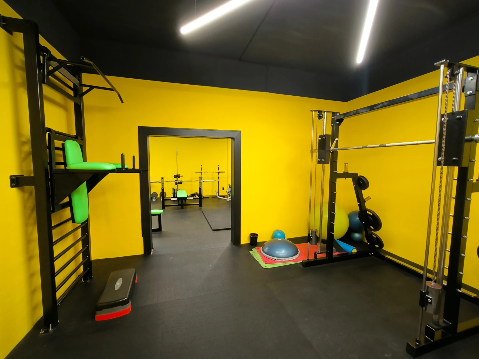Prostor pro individuální cvičení v Uran Gymu